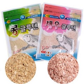 [붕어하늘] (2)일성 콩 새우 글루텐/떡밥/집어제/미끼/그루텐/민물 낚시/붕어 잉어 공략용/식물성 동물성, 콩 글루텐, 1개