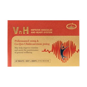 네이쳐스탑 VnH 폴리코사놀 12mg CoQ10 50mg 30정, 1개