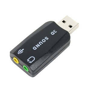 넥시 5.1채널 3D USB 사운드카드 NX394, 1개