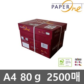 페이퍼원 디지털 탄소중립 프리미엄 복사용지 80g A4, 2500매(1박스), 1박스