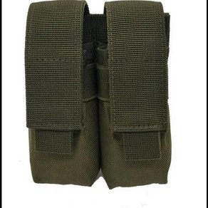 전술 Molle 탄창 파우치 나일론 9mm 1911 사냥 더블 권총 매거진 홀더 홀스터, [02] geen, 1개