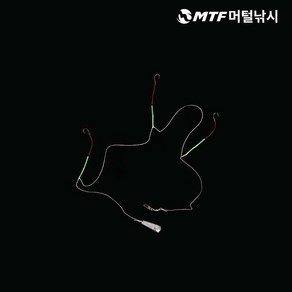 백경 릴 지렁이 민물 낚시 묶음 바늘, 1개