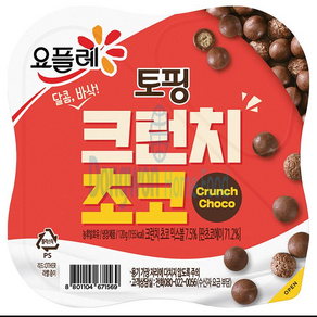 요플레토핑크런치초코 빙그레 120g, 단품, 단품