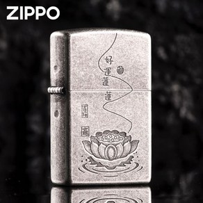 zippo 정품 지포라이터 연꽃 불교