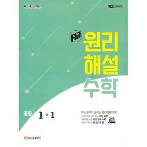 에이급 원리해설 수학 중1-1(2025), 수학영역, 중등1학년