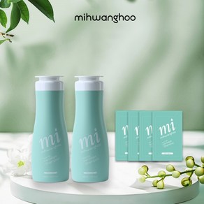 [Mihwanghoo] 산양유 프리미엄 Shampoo_400ml 2개 + 1회용 파우치 4개