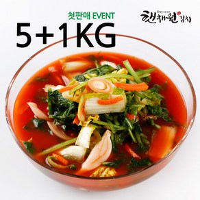 매일 담가 보내는 국산 전라도 열무 얼갈이 배추 물김치 5KG, 6kg, 1박스