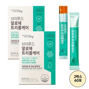 브이푸드 알로에 트리플케어/2개월분/쇼핑백증정, 20g, 60개