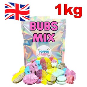 [영국발송] 1kg 스웨덴 스웨디시 젤리 캔디 법스 믹스 Bubs swedish candy, 1개