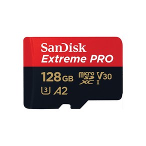 SanDisk Exteme Po 마이크로SD카드 200MB/s 128GB + SD어댑터, 1개