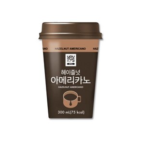 유어스 헤이즐넛 아메리카노 컵커피음료 300ml x 5개