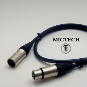 낙원상가 MICTECH 캐논 암수 마이크 케이블 XLR F - XLR M 1.5M (블랙)