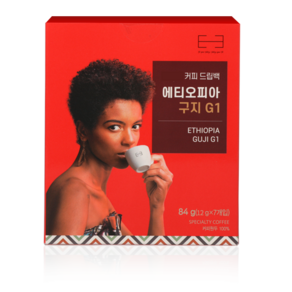 100% 에티오피아 스페셜티 커피 구지 이스티브 드립백 7개입, 7개, 1개, 12g