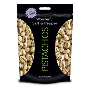 솔트 앤 페퍼 피스타치오 198g (지퍼백 타입) Wondeful Pistachios, 2개