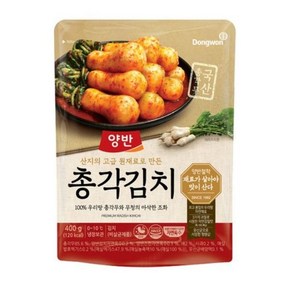 동원 고급원재료로 만든 산지양반 총각김치, 1개, 400g, 상세 설명 참조