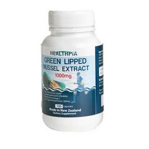 뉴질랜드 헬스피아 HEALTHPIA MUSSEL 초록입홍합 1000mg 캡슐, 100정, 2개