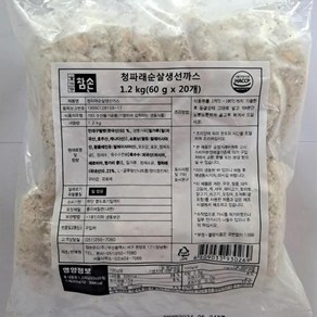 청파래순살 생선까스 참손푸드 냉동 1.2Kg(60gx20EA), 1개, 단품