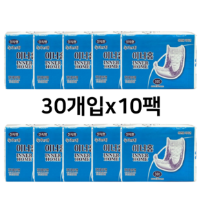 이너홈 실속형 일자 교체형 패드 30매입 10팩 속기저귀, 10개, 30개입, FREE(onesize)