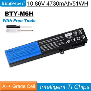 KingSene BTY-M6H Laptop Battey Fo MSI GE62 GE72 GP62 GP72 GL62 GL72 GP62VR GP72VR PE60 PE70 51WH, 협동사, 1개