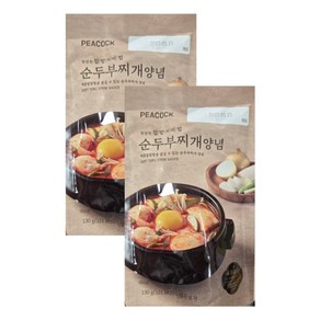 피코크 순두부찌개 양념, 2개, 130g