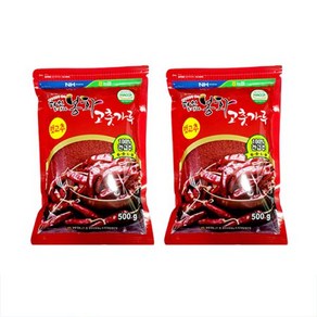 eTV 2024 봉화 수세척 고춧가루 500g x 2봉(총1.0kg) 특등급 홍고추, 6개