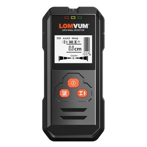 LOMVUM 금속 탐지기 백라이트 블랙 AC 목재 파인더 케이블 와이어 깊이 TackeUndegound Stus 벽 스캐너, [02] LW10 No Battey, 1개