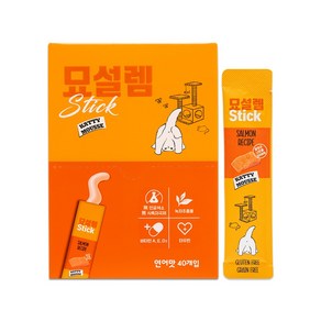 페슬러 고양이 묘설렘 스틱 간식 40p, 연어, 400g, 1개