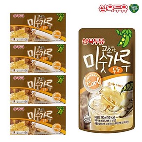 삼육두유 고소한 미숫가루 두유 파우치, 190ml, 60개