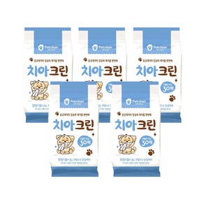 펫크린 애견 치아크린 물티슈 30매 3개, 5개, 30개입