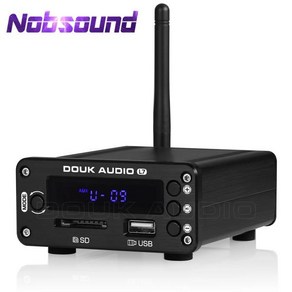 헤드폰 앰프 Nobsound hifi 블루투스 5.0 수신기 dac 스테레오 오디오 프리 usb 음악 플레이어 fm 라디오 는 u 디스크 sd를 지원합니다, 1. 옵션: 없음