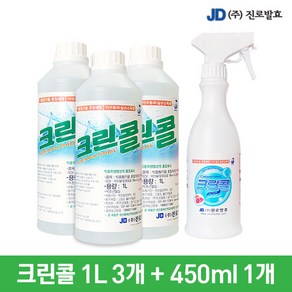 진로발효 살균소독59% 크린콜1L 3개+450ml 1개, 1세트