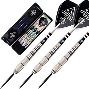 CUESOUL Tungsten Steel Tip Dats- Pecise Baels 26 Gams 9 CUESOUL 텅스텐 강철 팁 다트 - 정밀 배럴 26그램 90% 텅스, 1개, 26g With back case