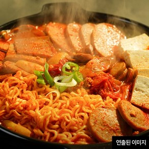 모듬햄김치찌개 국내산 캠핑음식 밀키트 백년찬방