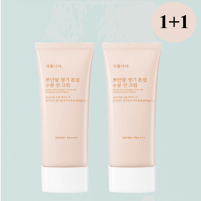 식물나라 뽀얀쌀 생기 톤업 수분 선 크림, 100ml, 2개