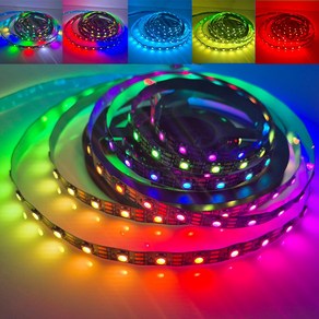 5V 네오픽셀 60 LED바 RGB 무드등 인테리어 주방등 5m롤, 1개