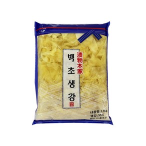 초밥 생선회 사시미 업소용 토호 하나 슬라이스 초생강 백색 1.3kg, 1개