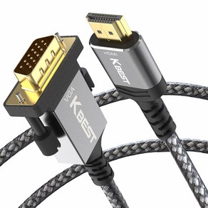 HDMI to VGA RGB 컴퓨터 모니터 케이블, 1m, 1개