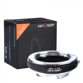 KnF MD-LM 렌즈변환 어댑터 -- 미놀타 MD 렌즈 > 라이카 M -뒤캡옵션 _무반사코팅 Minolta MD Lens to Leica M adapte (cap option), 1개