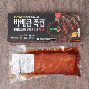 [G][케이쿡] 매콤바베큐 폭립 400g x 6팩, 6개