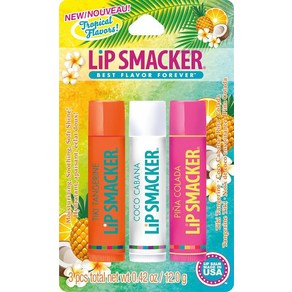 Lip Smacke 크레욜라 크레용 스태커블 가향 투명 립밤 블루, 1 Count(Pack of 3)