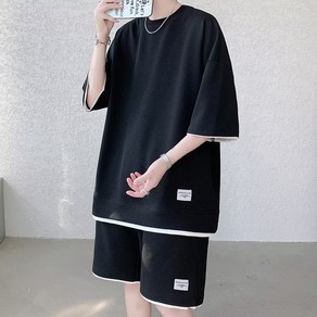남자 여름 반팔 반바지 트레이닝 상하세트 오버핏 루즈핏 시원한 운동복