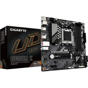 기가바이트 B650M DS3H AM5 LGA 1718 AMD B650 마이크로 ATX 5년 DDR5 PCIe 4.0 M.2 USB 3.2 Gen2X2 TypeC 2.5GbE L, B650M K