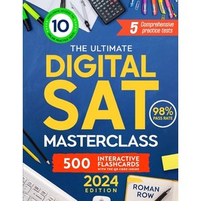 (영문도서) The Ultimate Digital SAT Masteclass: Beak Though the SAT Baie: 5 Full Tes... Papeback, Pass-Test-Pep, English, 9781803629681