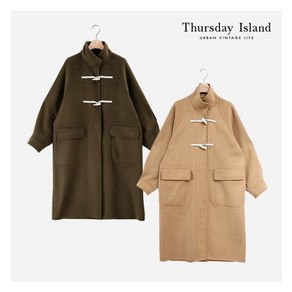 써스데이아일랜드 Thusday Island 하이넥 더플 코트(T218MCT232W) 275865