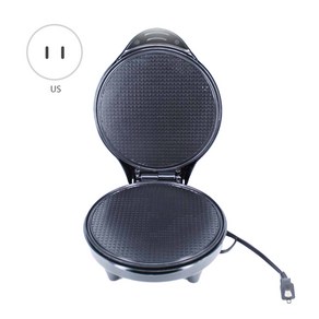 와플메이커 아이스크림 콘 논스틱 플레이트 양면 가열 전기 컵용 기계 1200W, 1) Black - 미국