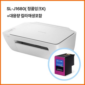 삼성 SL-J1680 잉크젯 가정용 프린터/복합기 (대용량재생 컬러잉크1개+구성품포함)