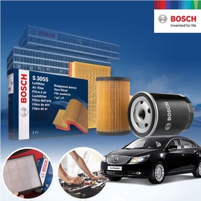 알페온 3.0 가솔린 BOSCH 에어크리너 오일필터 2종세트 7L 필요 a2451+mbc-018 KPT-5560423 cs03022, 1개