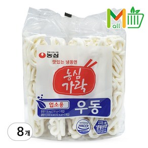 농심 가락 우동 면 230g 5개입 8봉지 업소용 냉동 우동면, 1.15kg, 8개