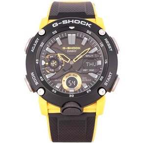 Casio G-Shock Cabon Coe Guad 디지털 아날로그 블랙 다이얼 쿼츠 GA-2000-1A9 GA2000-1 200M 남성용 시계