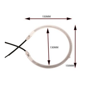 안정적인 전기 성능 가열 요소 히터용 주방 액세서리 할로겐용 1200 1400W 6 인치, 01 A